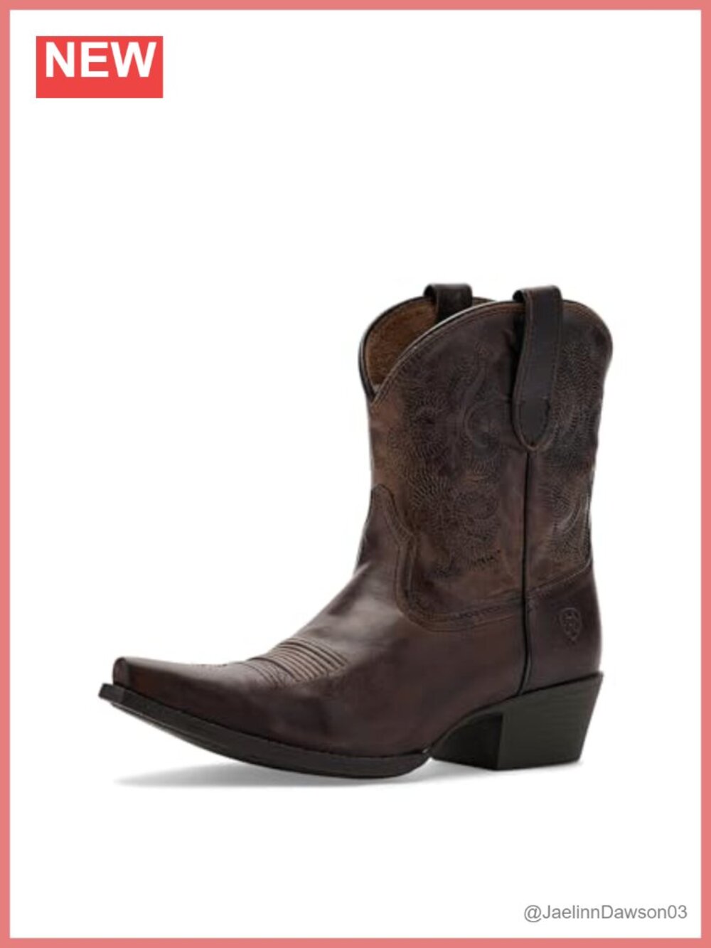 Lacona X Toe Western Boot - Leather and Synthetic, 7" Shaft, Round Toe, Pull-On